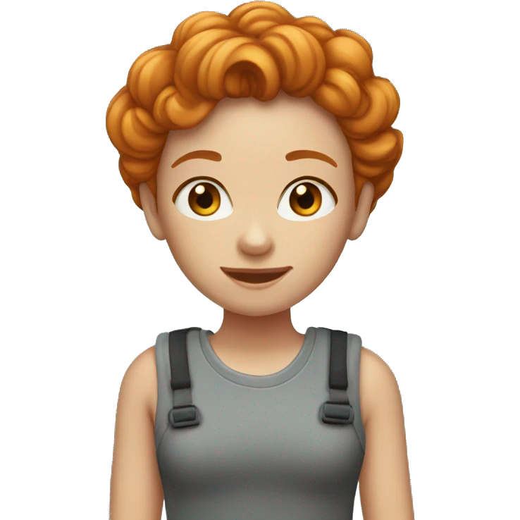 Ginger beautiful girl emoji