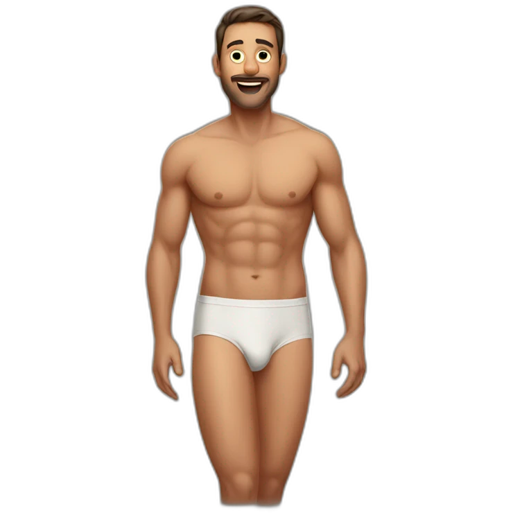 Man in underwear emoji