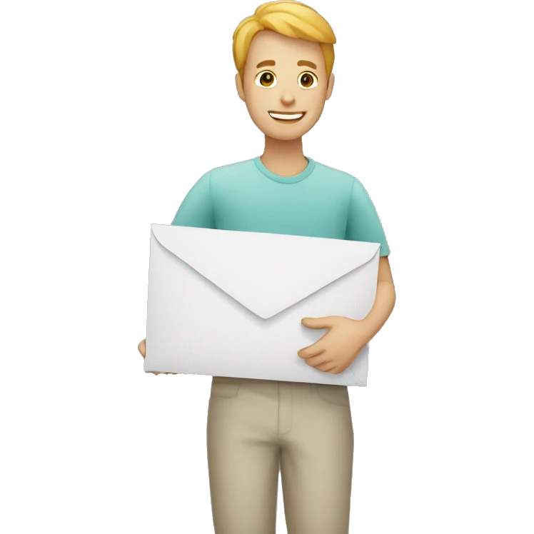 person holding envelope emoji