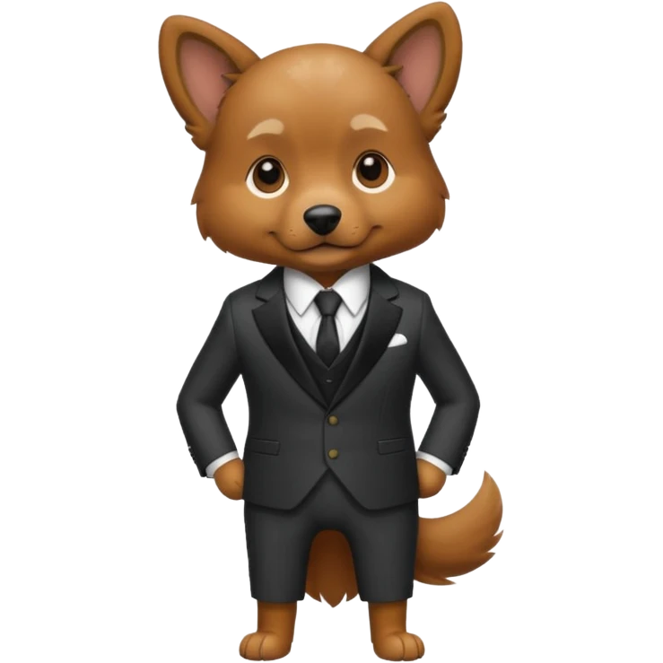 The dog went in a suit
 emoji