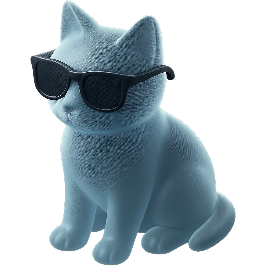 Cat wearing sunglasses emoji