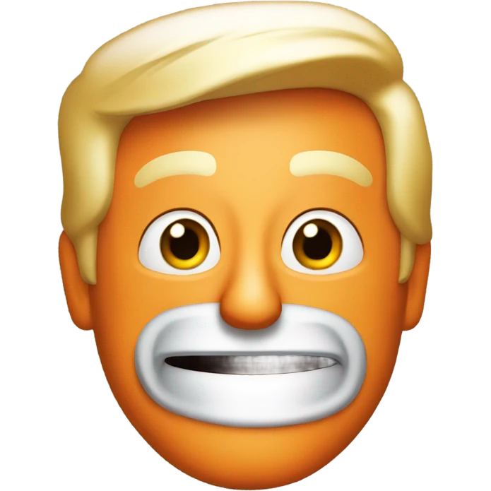 Trump and orange emoji