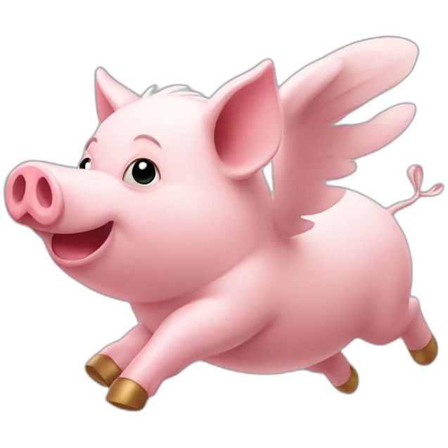 Flying pig emoji
