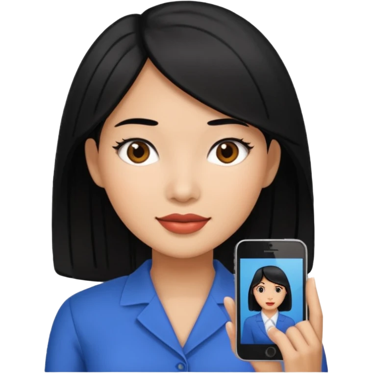 Female Filipino Virtual Assistant with Black Hair emoji