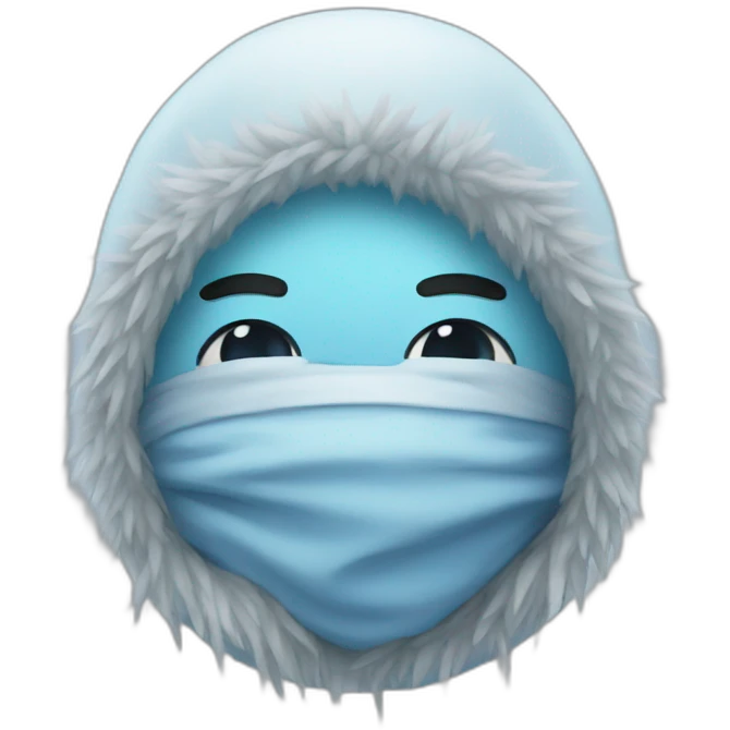 Freezing cold emoji