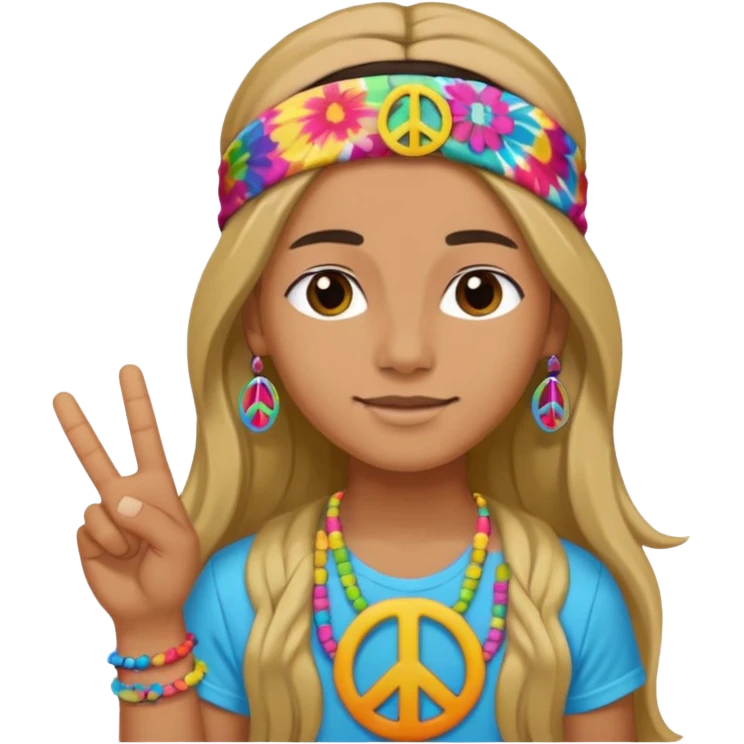 hippie emoji