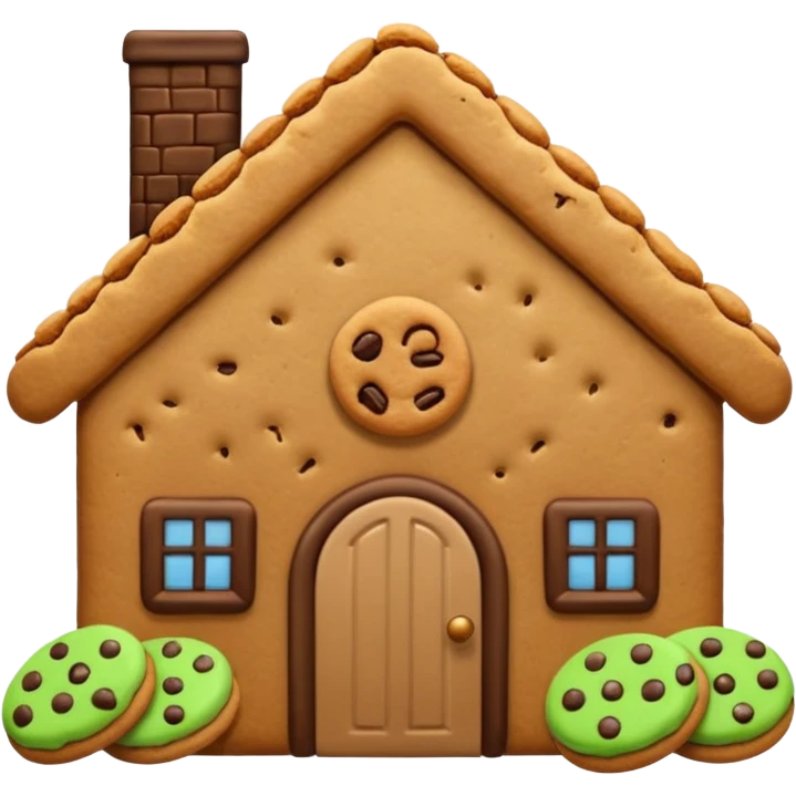 house made of cookies emoji