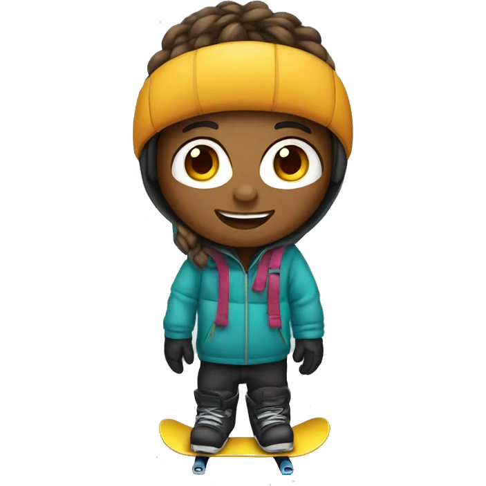 Snowboarding birthday  emoji