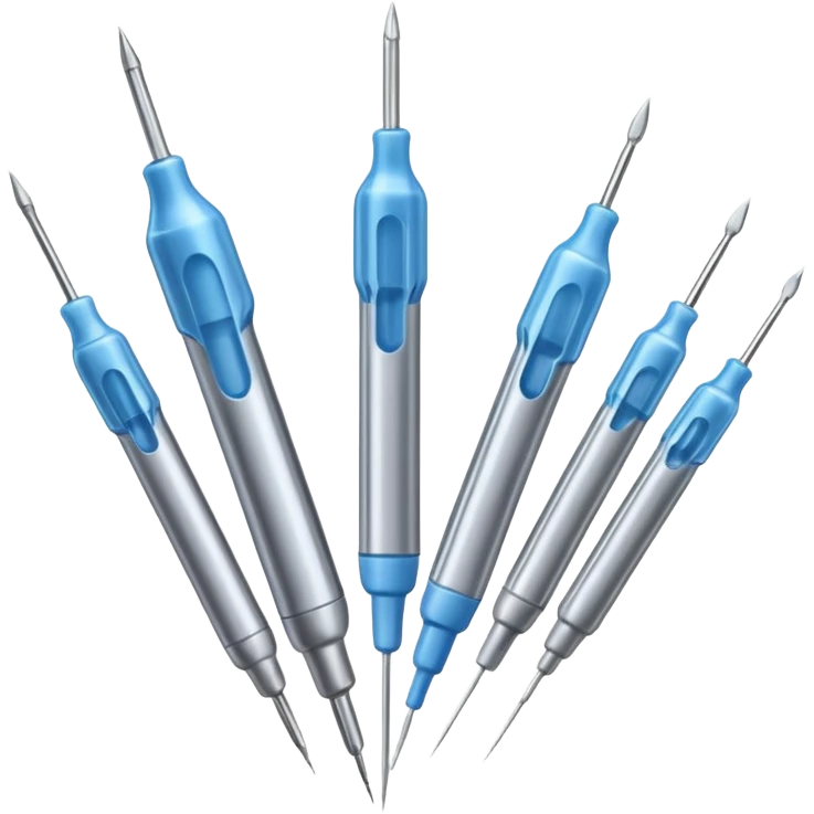 mehrere nadeln von injektionskanüle emoji