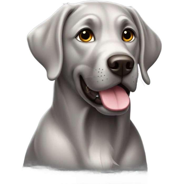 Silver lab emoji