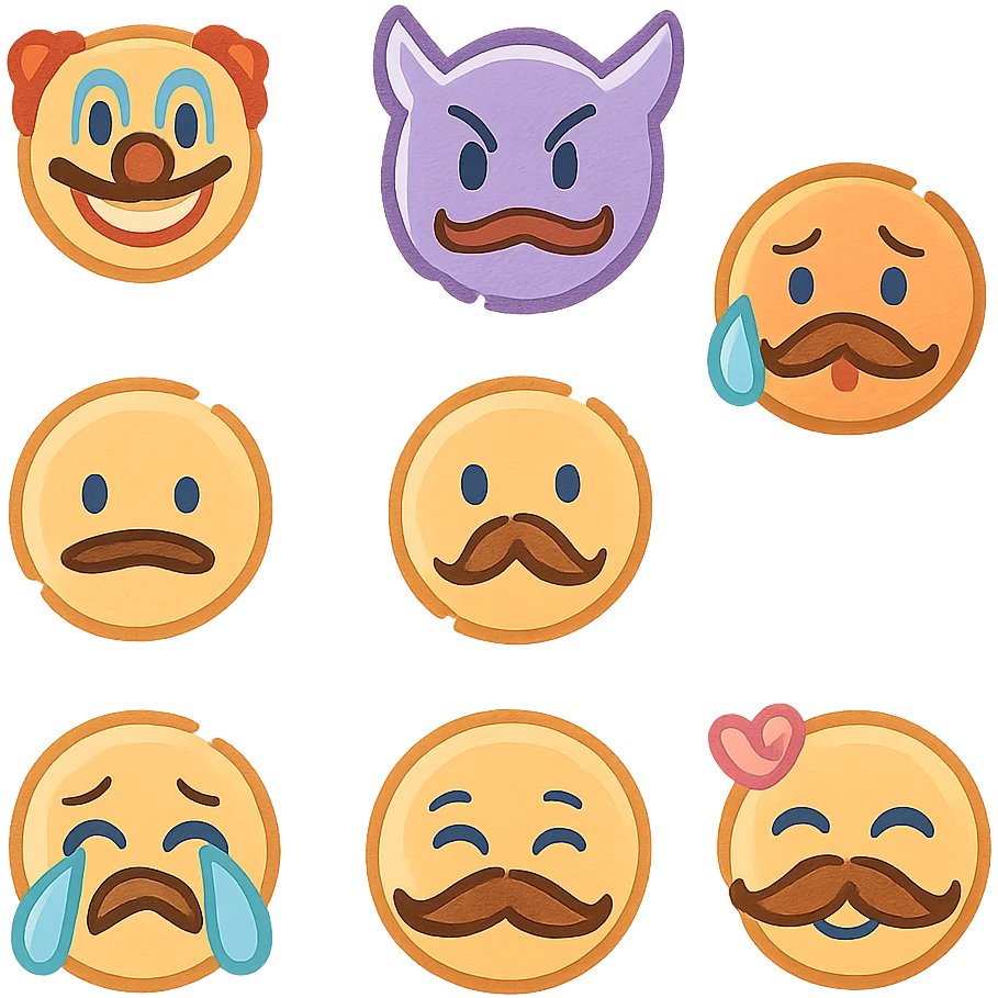 Mustache  emoji