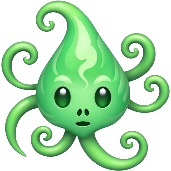 cyanide poison, light green emoji