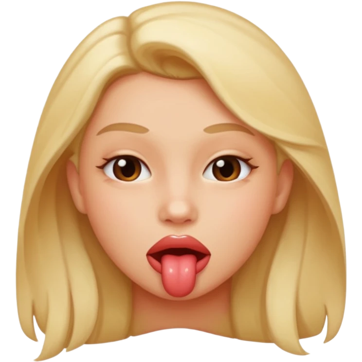 biting lip sensually emoji