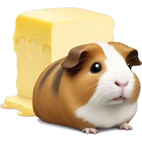 Guinea pig on top of butter  emoji
