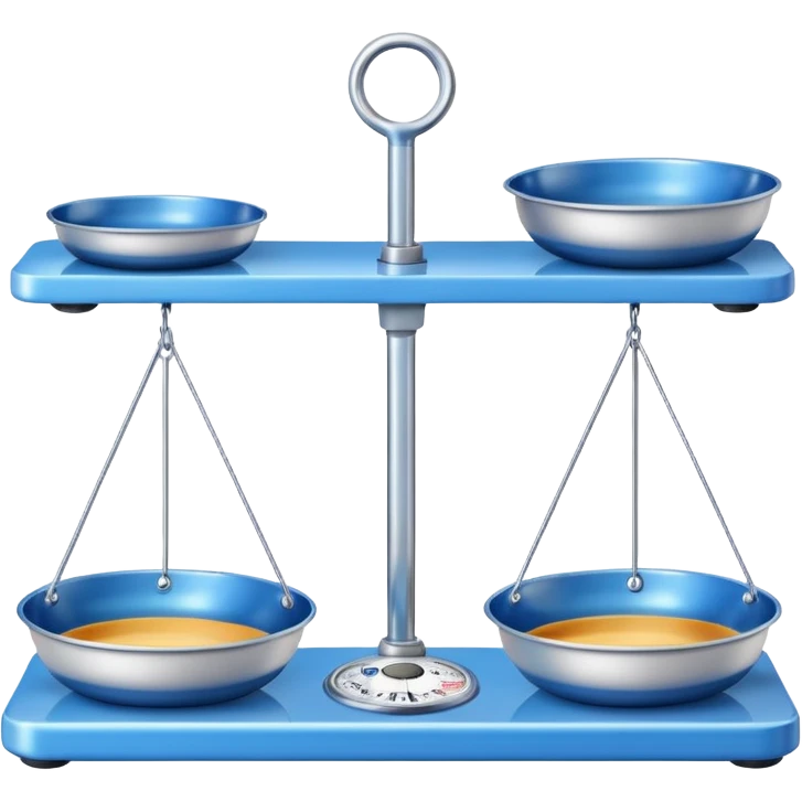 Scale with Blue Pans emoji