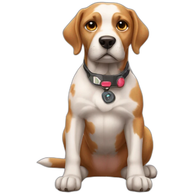 Dog gamer emoji