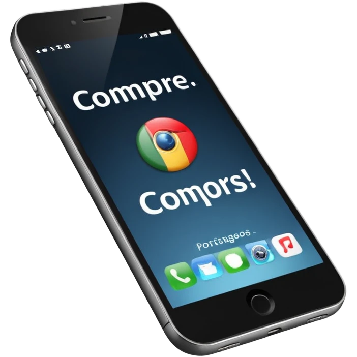 Quero uma desenho de celular e em baixo quero uma frase escrita ass vendendo esse celular em português  emoji