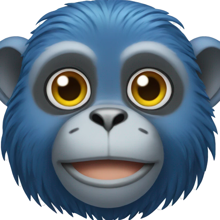 BLUE monkey emoji