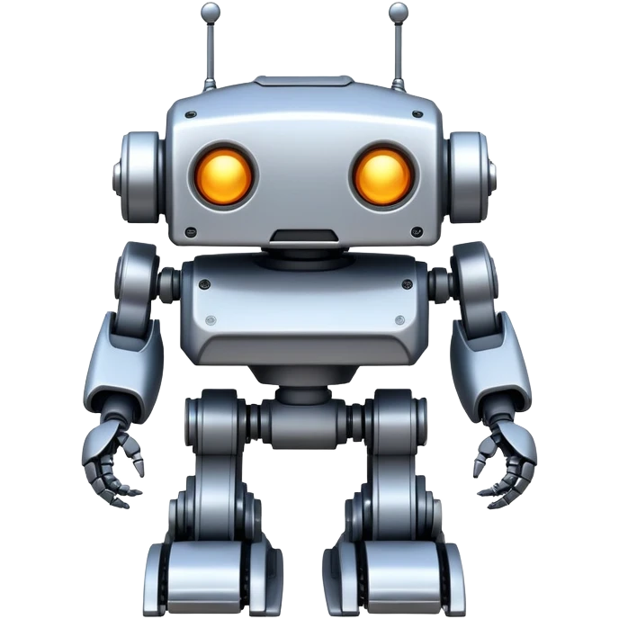 A sturdy, reliable robot with reinforced metal parts and excellent construction. High-quality, durable robot that never breaks down. emoji