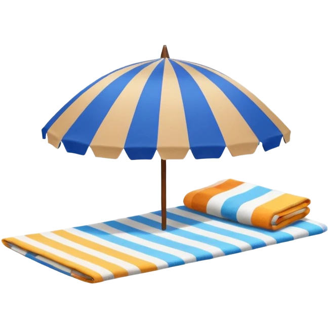 
beach vacation equipment emoji