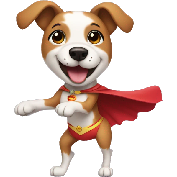 super girl dog dancing emoji