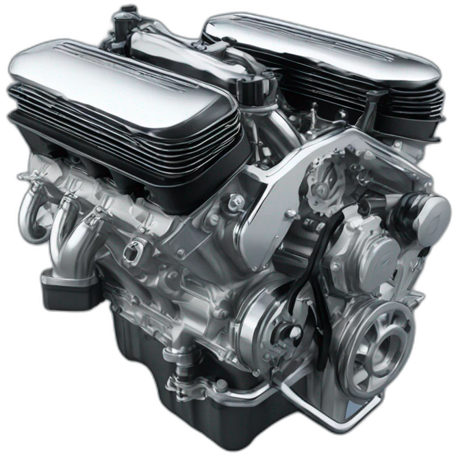 V6-busso-engine-with-chrome-pipes emoji
