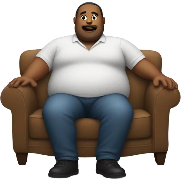 A fat guy on a couch emoji