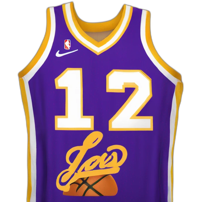 lakers jersey number twelve emoji
