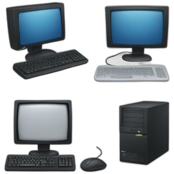 four computers emoji