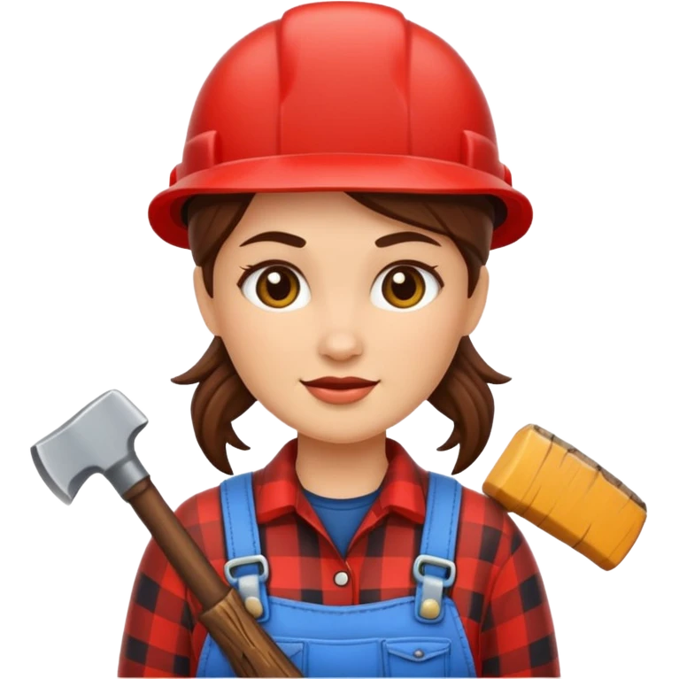 lumberjack woman emoji