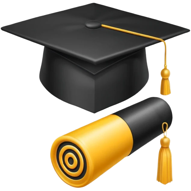 graduate cap wifi emoji