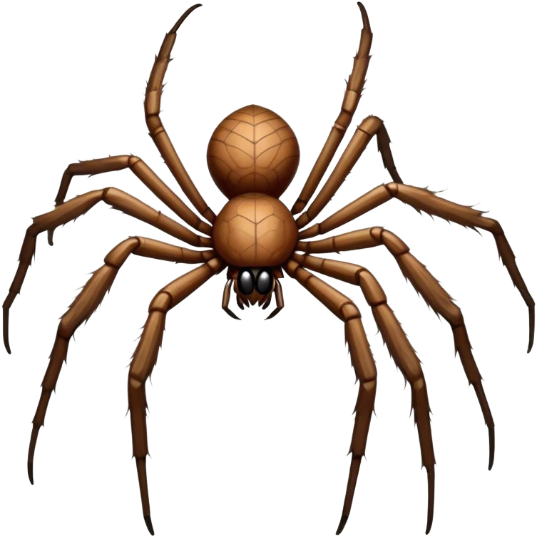 Close-up of a giant hairy The bird-eating spider (Theraphosidae) in its natural habitat, surrounded by delicate webbing. The spider's detailed body and legs are visible, with soft natural lighting illuminating the scene. Transparent background. emoji