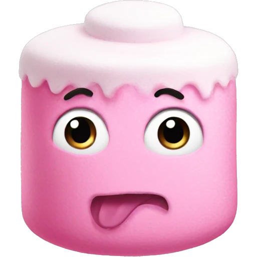 Pink Marshmallow Winter emoji