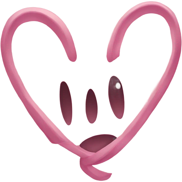 Lazo rosa clarito emoji