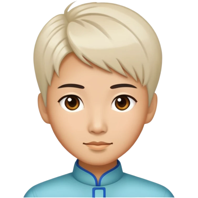 Chinese person with a modern hairstyle emoji