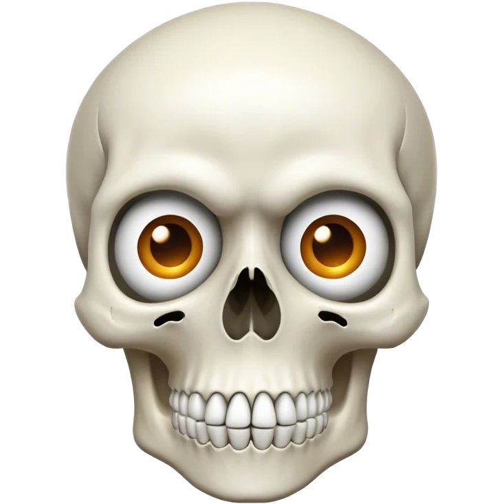 a shocked skull emoji