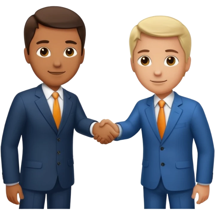 Shake hands and a globe showing negotiation of climate change emoji