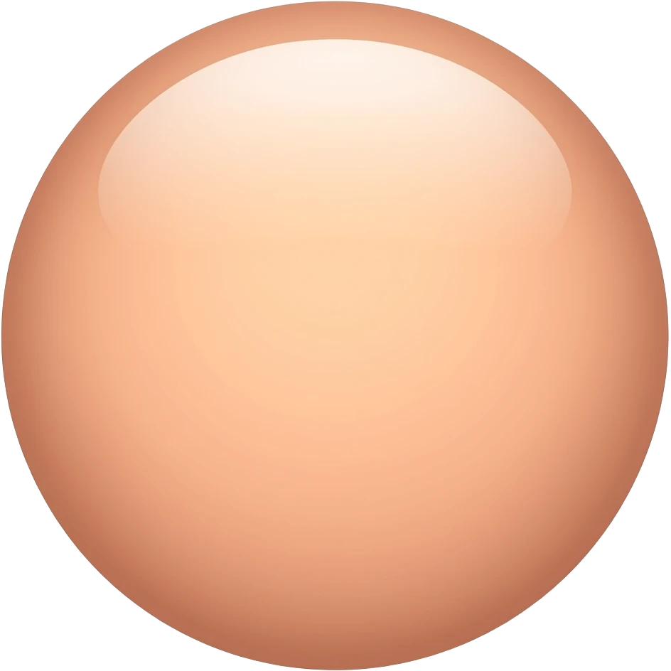 Flat peqch circle emoji