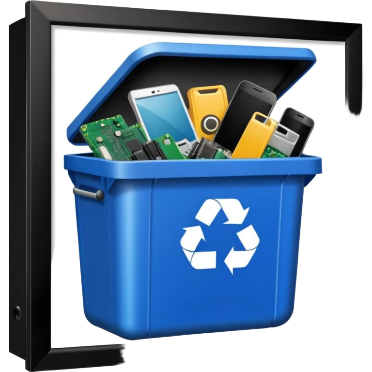 Computer ideas in a rubbish bin emoji