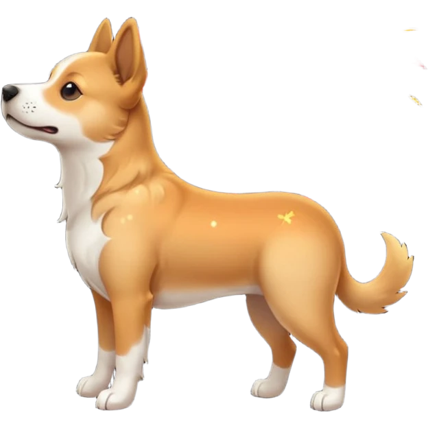 firework out of a dog's butt emoji