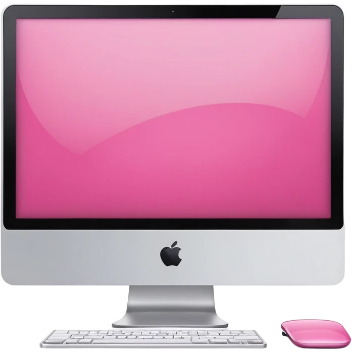 ultra realistic pink imac emoji