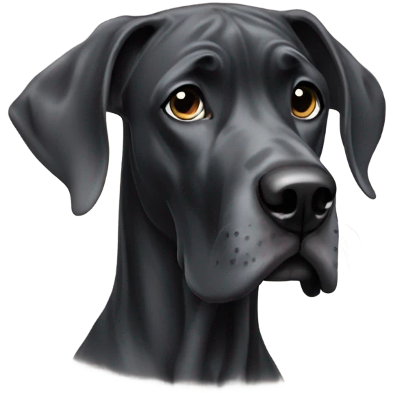 black great dane emoji