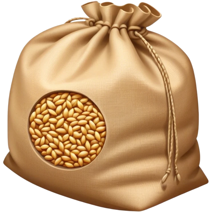 bag of grain and logo grain emoji