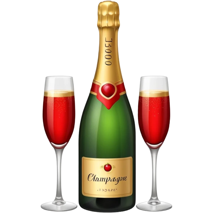 botle champgne RED emoji