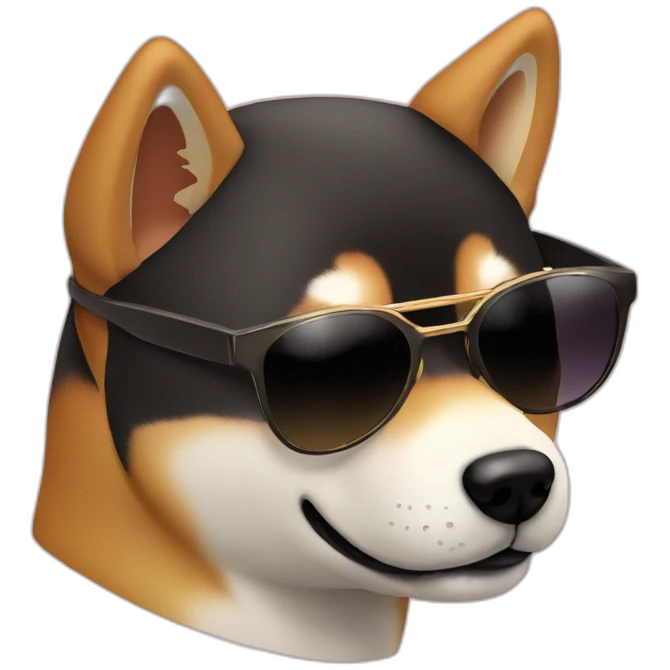 Shiba sunglass emoji