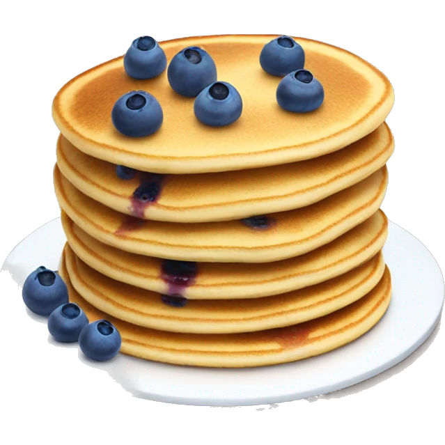 pancake with blueberries emoji