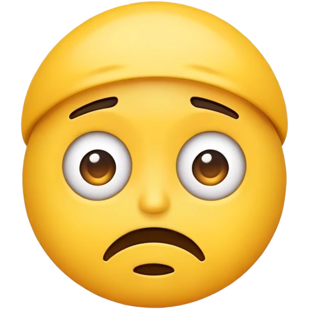 Emoji looking confused and frustrated  emoji