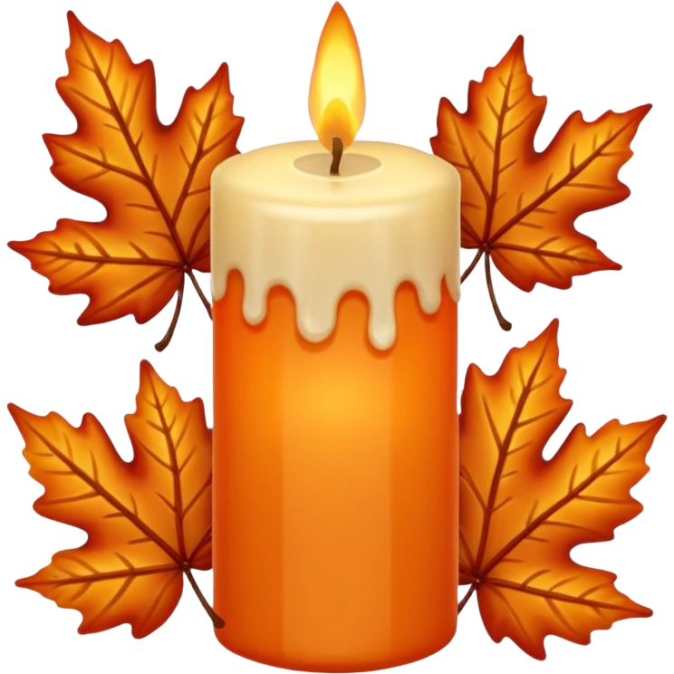 Candle of autmn  emoji