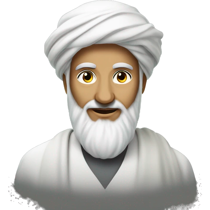 Imam Mahdi in Islam, which has light coming out of his face emoji