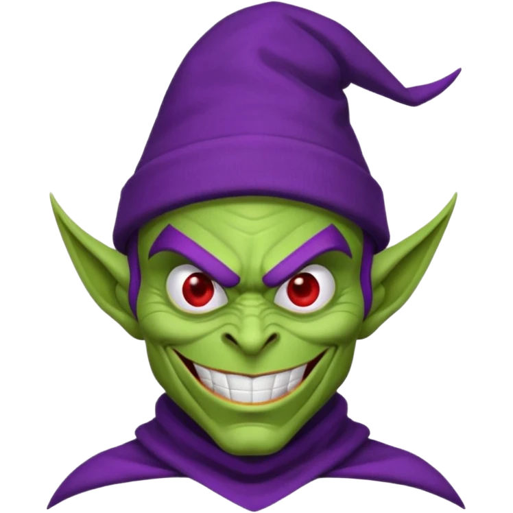 Green goblin classic Spiderman  emoji